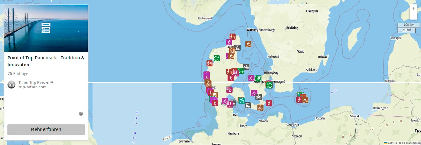 Dänemark - alle Infos auf Trip Daenemark  - alles auf einer Karte