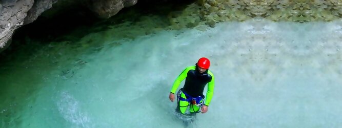 Trip Dänemark - Canyoning - Die Hotspots für Rafting und Canyoning. Abenteuer Aktivität in der Tiroler Natur. Tiefe Schluchten, Klammen, Gumpen, Naturwasserfälle.